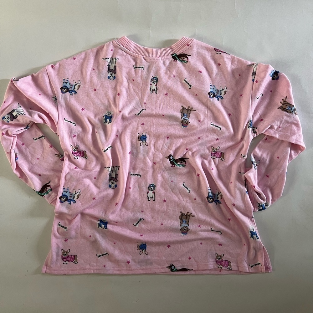 Pink Long Sleeve Shirt with Dog Print - Picture 4 of 4